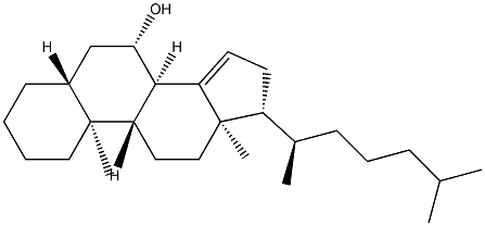 5α-Cholest-14-en-7β-ol structure