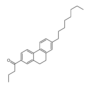 1-(9,10-dihydro-7-octyl-2-phenanthryl)butan-1-one结构式