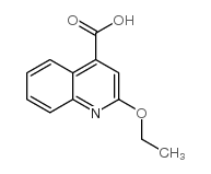 4-Quinolinecarboxylicacid, 2-ethoxy- structure