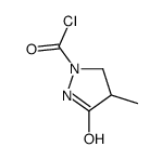 1-Pyrazolidinecarbonyl chloride, 4-methyl-3-oxo- (9CI)结构式