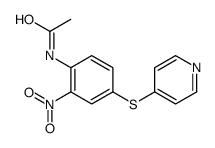 N-(2-nitro-4-pyridin-4-ylsulfanylphenyl)acetamide结构式