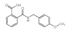 2-{[(4-Methoxybenzyl)amino]carbonyl}benzoic acid结构式