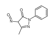 5-methyl-4-nitroso-2-phenyl-4H-pyrazol-3-one Structure