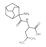 2-[(2-aminoadamantane-2-carbonyl)amino]-4-methyl-pentanoic acid Structure