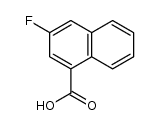 3-fluoronaphthalene-1-carboxylic acid结构式