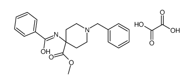 methyl 4-benzamido-1-benzylpiperidine-4-carboxylate,oxalic acid Structure