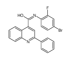 N-(4-bromo-2-fluorophenyl)-2-phenylquinoline-4-carboxamide Structure