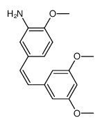 CIS-3,4',5-TRIMETHOXY-3'-AMINOSTILBENE结构式