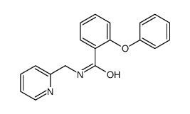 2-phenoxy-N-(pyridin-2-ylmethyl)benzamide结构式