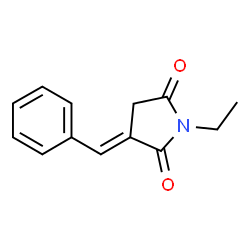 2,5-Pyrrolidinedione,1-ethyl-3-(phenylmethylene)-(9CI) structure