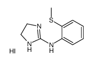 N-(2-methylsulfanylphenyl)-4,5-dihydro-1H-imidazol-2-amine,hydroiodide Structure