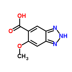 6-Methoxy-1H-benzotriazole-5-carboxylic acid结构式