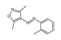 (3,5-dimethyl-1,2-oxazol-4-yl)-(2-methylphenyl)diazene结构式