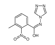 Benzamide, 3-methyl-2-nitro-N-4H-1,2,4-triazol-4-yl- (9CI) structure