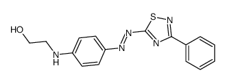 2-[4-[(3-phenyl-1,2,4-thiadiazol-5-yl)diazenyl]anilino]ethanol Structure