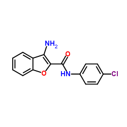 3-Amino-N-(4-chlorophenyl)-1-benzofuran-2-carboxamide Structure