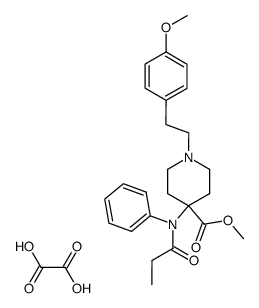 methyl 1-[2-(4-methoxyphenyl)ethyl]-4-[N-(1-oxopropyl)-N-phenylamino]-4-piperidinecarboxylate ethanedioate结构式