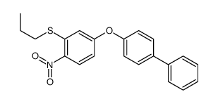1-nitro-4-(4-phenylphenoxy)-2-propylsulfanylbenzene Structure