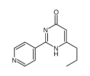 6-propyl-2-pyridin-4-yl-1H-pyrimidin-4-one Structure