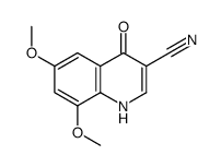 6,8-dimethoxy-4-oxo-1H-quinoline-3-carbonitrile Structure
