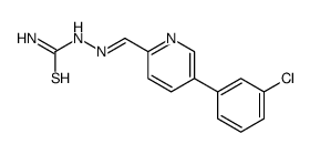 [[5-(3-chlorophenyl)pyridin-2-yl]methylideneamino]thiourea结构式