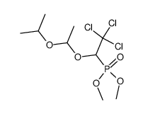 [2,2,2-Trichloro-1-(1-isopropoxy-ethoxy)-ethyl]-phosphonic acid dimethyl ester结构式