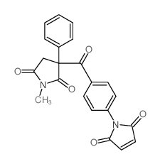 3-[4-(2,5-dioxopyrrol-1-yl)benzoyl]-1-methyl-3-phenyl-pyrrolidine-2,5-dione结构式