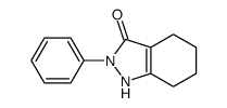2-phenyl-4,5,6,7-tetrahydro-1H-indazol-3-one结构式