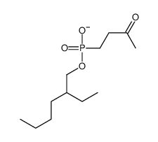 2-ethylhexoxy(3-oxobutyl)phosphinate Structure