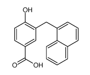4-hydroxy-3-(naphthalen-1-ylmethyl)benzoic acid结构式