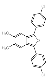 Isobenzofuran,1,3-bis(4-chlorophenyl)-5,6-dimethyl- structure