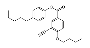 (4-pentylphenyl) 4-butoxy-3-cyanobenzoate结构式