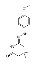 6-[(4-Methoxy-phenyl)-hydrazono]-4,4-dimethyl-piperidin-2-one Structure