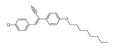 (Z)-3-(4-Chloro-phenyl)-2-(4-octyloxy-phenyl)-acrylonitrile结构式