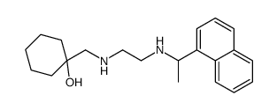 1-[[2-(1-naphthalen-1-ylethylamino)ethylamino]methyl]cyclohexan-1-ol结构式