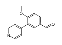 4-methoxy-3-(pyrid-4-yl)benzenecarboxaldehyde结构式