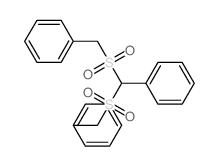 Benzene,1,1'-[(phenylmethylene)bis(sulfonylmethylene)]bis- (9CI) structure