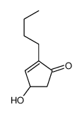 2-butyl-4-hydroxycyclopent-2-en-1-one结构式
