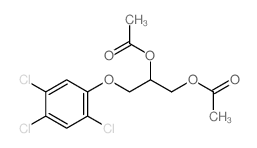 1,2-Propanediol,3-(2,4,5-trichlorophenoxy)-, 1,2-diacetate Structure