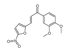 (Z)-1-(3,4-dimethoxyphenyl)-3-(5-nitrofuran-2-yl)prop-2-en-1-one结构式