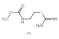 Carbamic acid,[2-[(aminoiminomethyl)thio]ethyl]-, methyl ester, monohydriodide (9CI) Structure