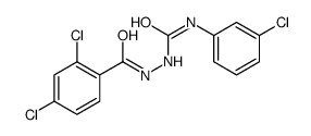 1-(3-chlorophenyl)-3-[(2,4-dichlorobenzoyl)amino]urea结构式