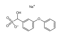 hydroxy-(3-phenoxy-phenyl)-methanesulfonic acid , sodium-salt Structure