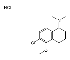 (6-chloro-5-methoxy-1,2,3,4-tetrahydronaphthalen-1-yl)-dimethylazanium,chloride结构式