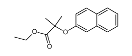 α-[2]naphthyloxy-isobutyric acid ethyl ester Structure