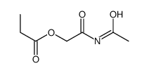 (2-acetamido-2-oxoethyl) propanoate Structure