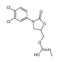 [3-(3,4-dichlorophenyl)-2-oxo-1,3-oxazolidin-5-yl]methyl N-methylcarbamate结构式