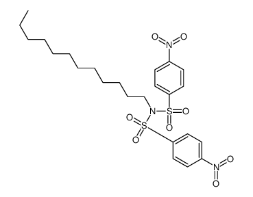 N-dodecyl-4-nitro-N-(4-nitrophenyl)sulfonylbenzenesulfonamide Structure