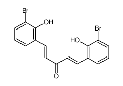 1,5-bis(3-bromo-2-hydroxyphenyl)penta-1,4-dien-3-one Structure
