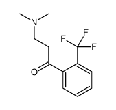 3-(dimethylamino)-1-[2-(trifluoromethyl)phenyl]propan-1-one结构式